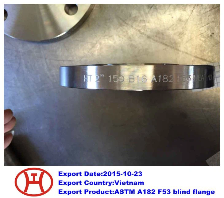 ASTM A182 F53 slijepa prirubnica