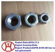 ASTM A194 2H šesterokutna matica vruće pocinčana